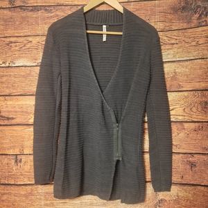 MONORENO Moto Zipper Knit Cardigan